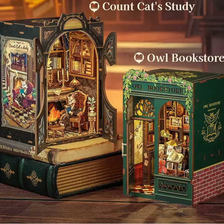 Uilenboekhandel & de studeerkamer van Count Cat